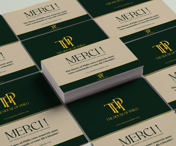 Design carte de remerciement