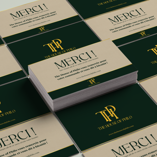 Design carte de remerciement