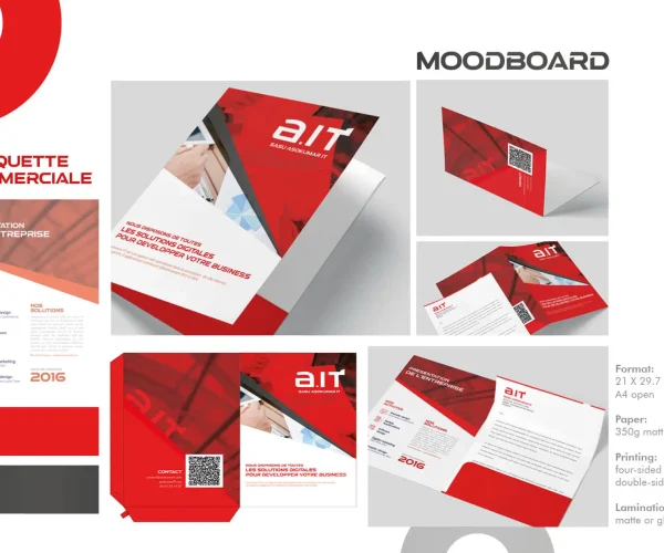 Plaquette commerciale moodboard